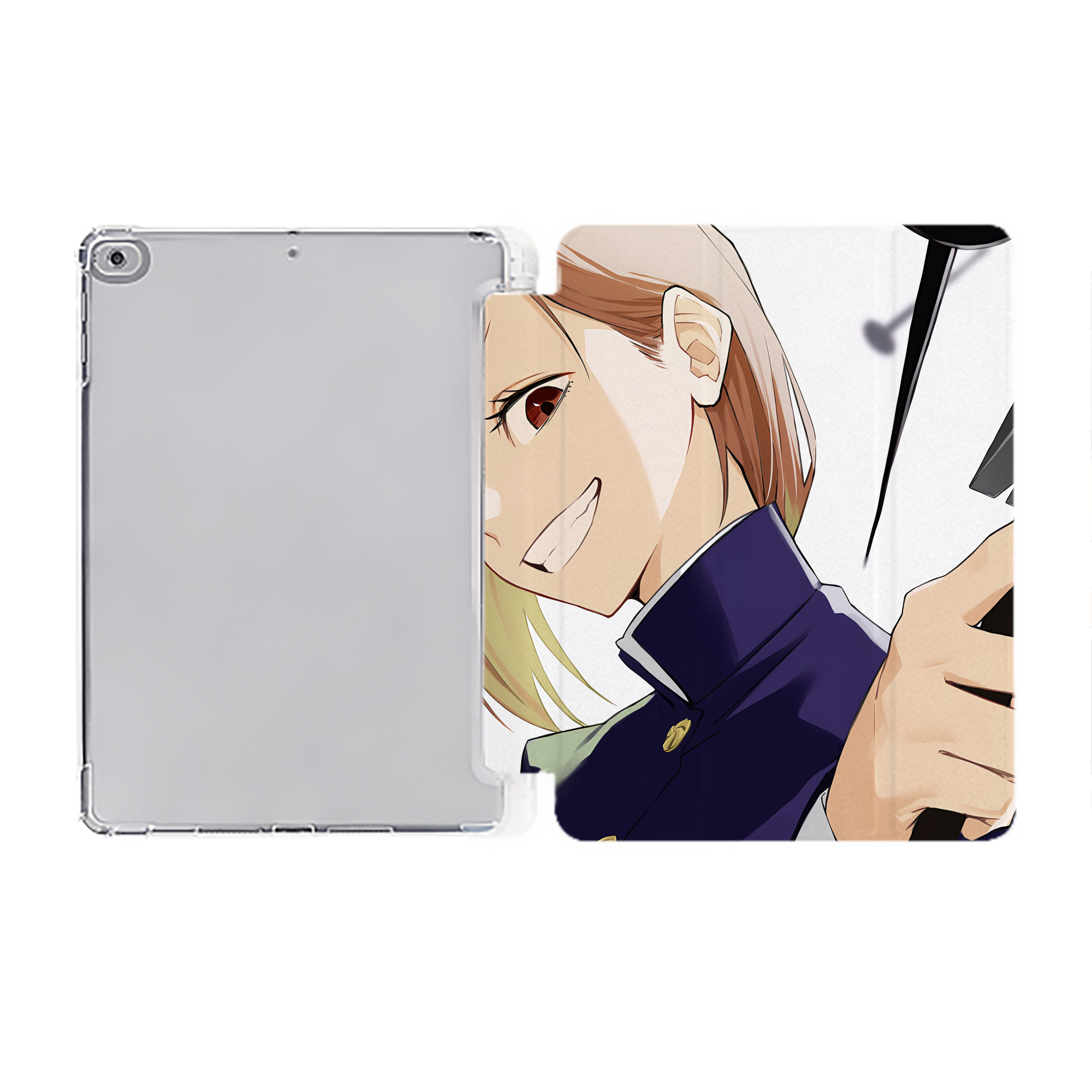 （画像用） SPY×FAMILY间谍家家酒 IPad ケース ペン収納付き 三つ折りスタンド PUレザー×シリコン 対応機種9.5/10.5/10.9インチ